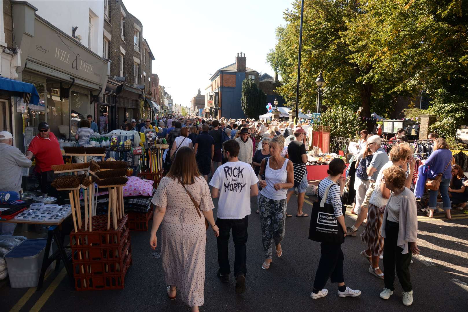 The busy High Street in Deal during a previous braderie