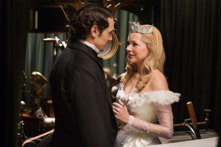 James Franco as Oz and Michelle Williams as Annie/Glinda. in Oz: The Great And Powerful. Picture: PA Photo/Disney Enterprises, Inc