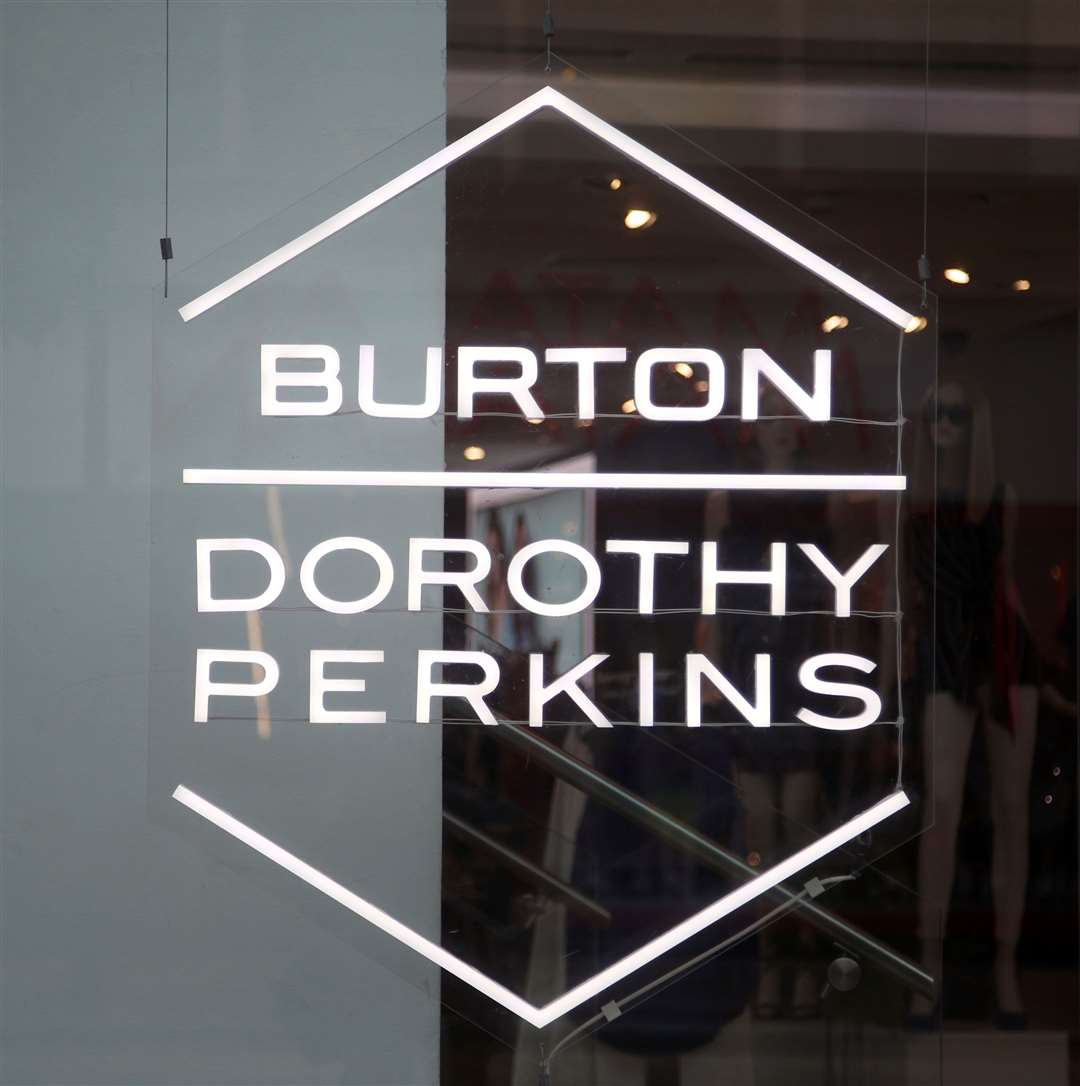 Arcadia has eight core brands including Burton, Dorothy Perkins and Miss Selfridge (Yui Mok/PA)