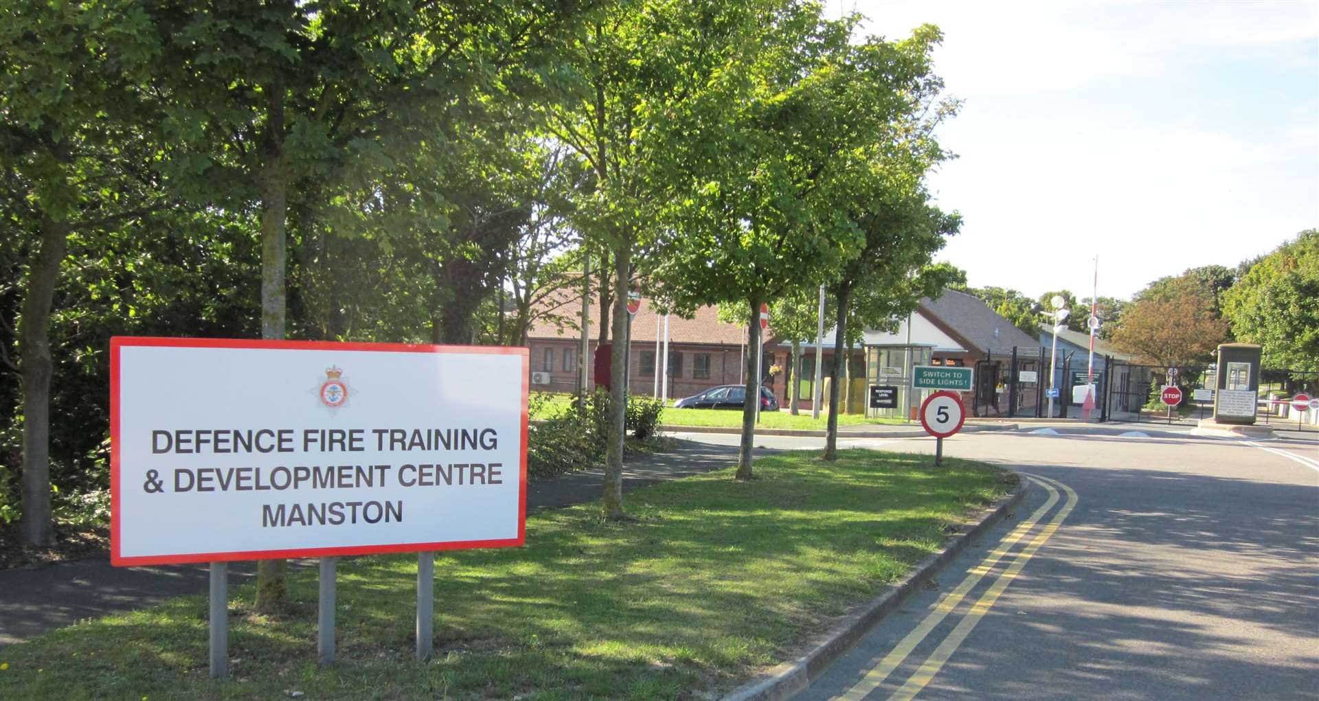 The Defence Fire Training and Development Centre in Manston