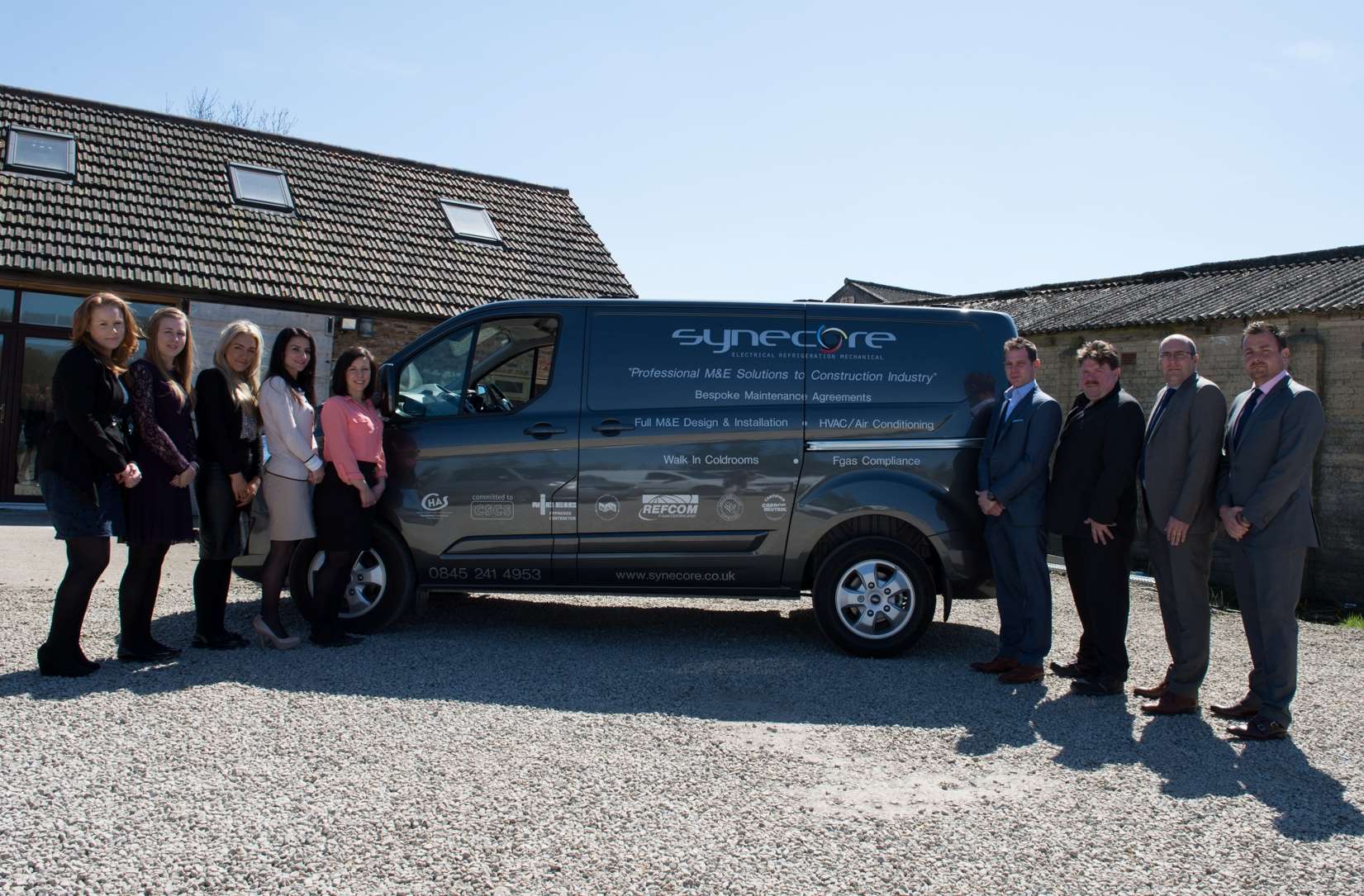 Synecore office team, based in Detling
