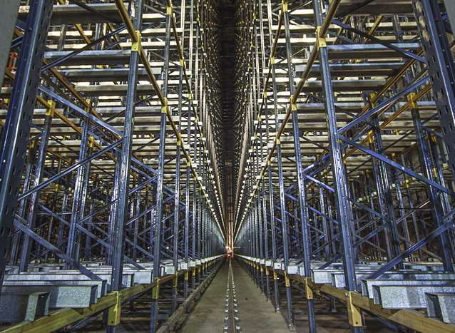 At 28 metres high and 100 metres long the storage room could hold up to 10,000 tonnes of paper. Picture: www.28dayslater.co.uk