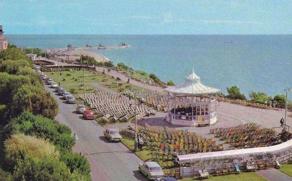 The Folkestone Leas and Bandstand in the 1960s. Picture: Robert Mouland