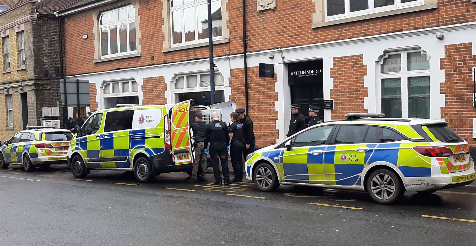 Officers arrested a man on suspicion of theft at Pudding Lane, Maidstone