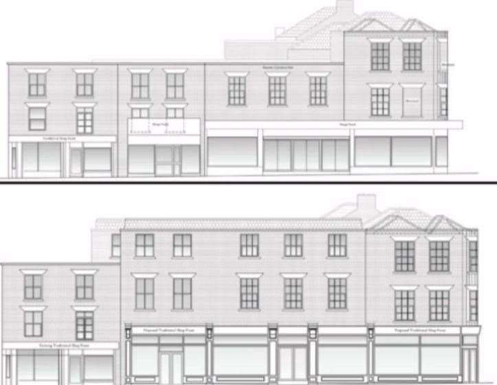 The Original Factory Shop in Deal would be broken up into five separate businesses. Picture: Dover District Council planning portal