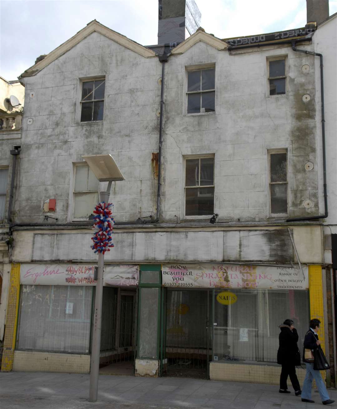 The 'big hole' in Guildhall Street used to be home to a tanning shop. Picture: Gary Browne