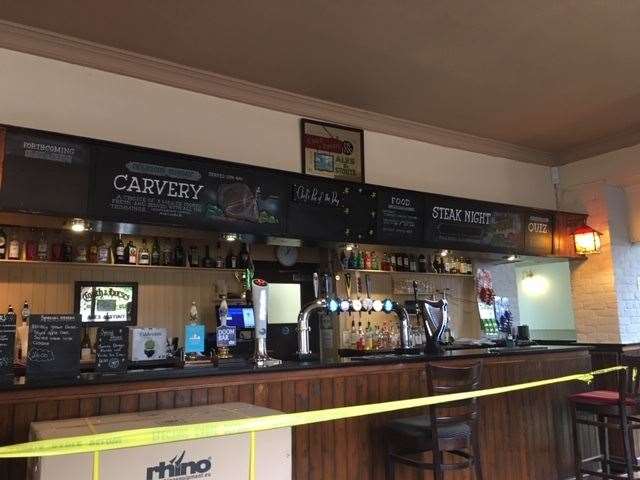 Rather than erecting screens, the pub has developed a system to keep the bar staff and customers at a safe distance