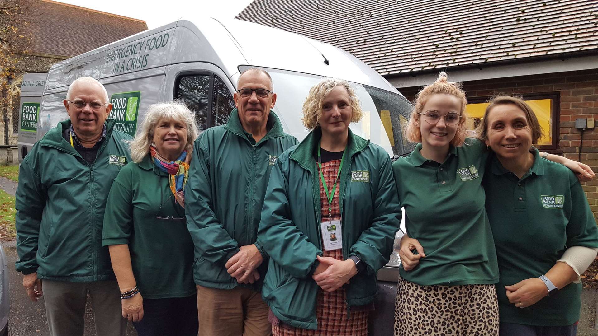 Volunteers from Canterbury Food Bank, where demand has risen significantly