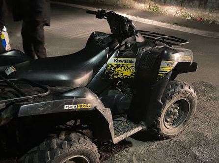 Two stolen quad bikes were seized in Orpington. Picture: Kent Police