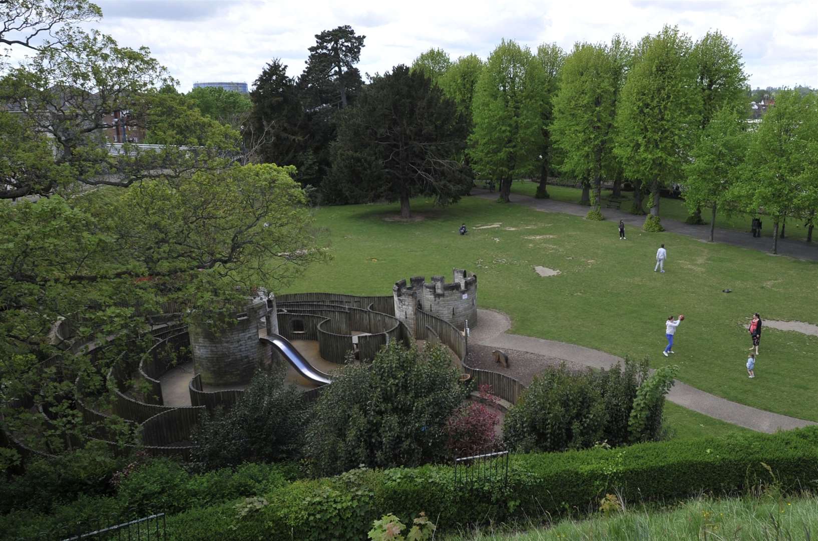 The long-standing maze in Dane John Gardens