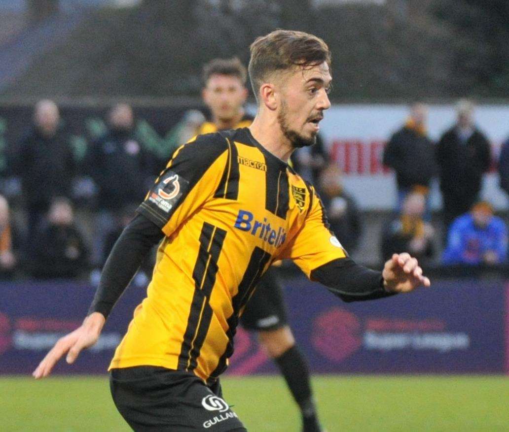 Jack Powell scored both Maidstone goals Picture: Steve Terrell