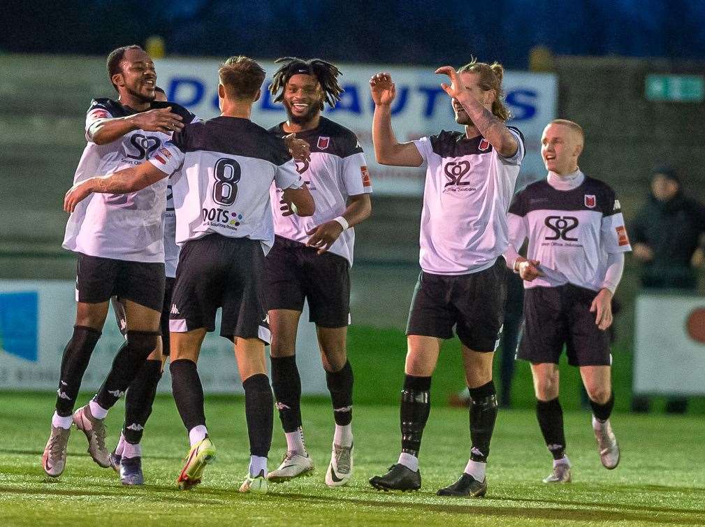 Town started 2022 with a 2-2 draw at Ashford and welcome them to Salters Lane on Easter Monday. Picture: Ian Scammell