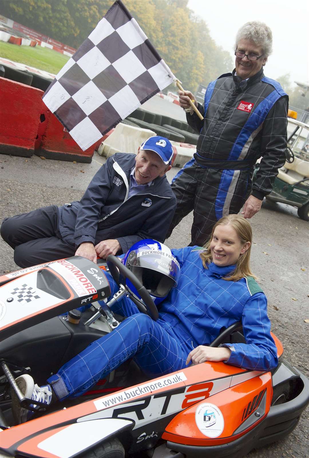 John Surtees, Councillor Mark Dance (Con) and MP Tracey Crouch at the Henry Surtees Challenge in October 2012. Picture: Andy Payton