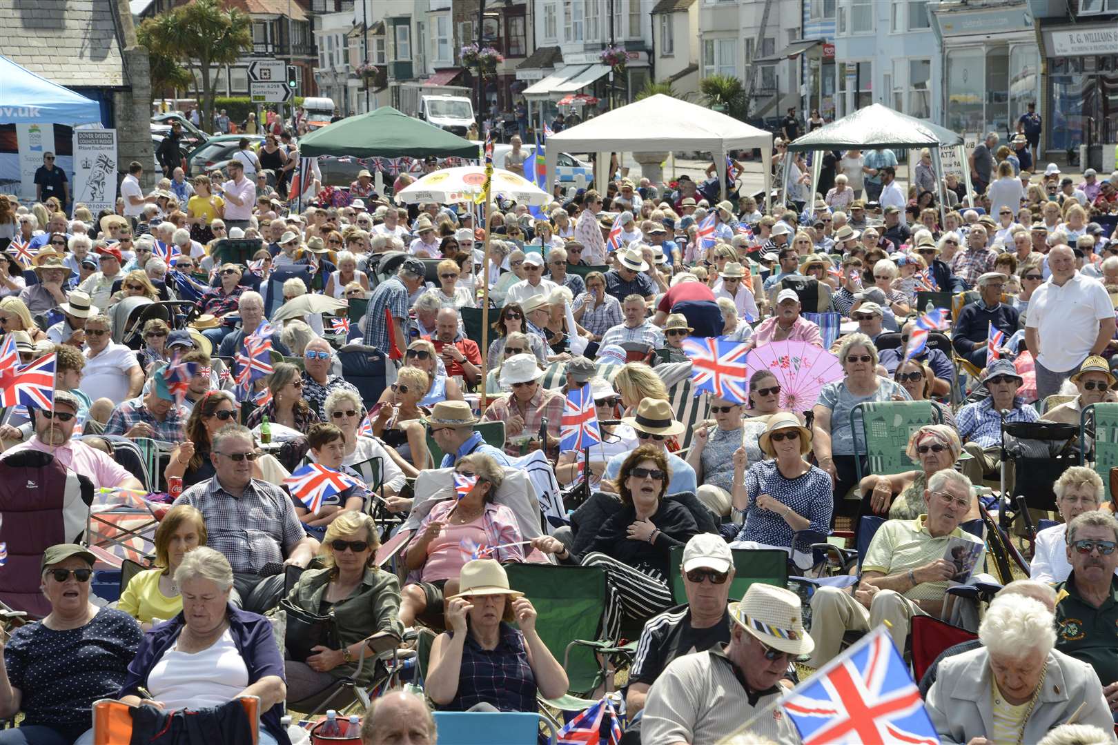 The huge crowd at the Royal Marines show.Picture: Paul Amos