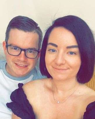 Joanna Kimble, and her partner Ryan Treleaven, from Gravesend, are asking their wedding guests to donate towards the cost of their next round of IVF treatment.