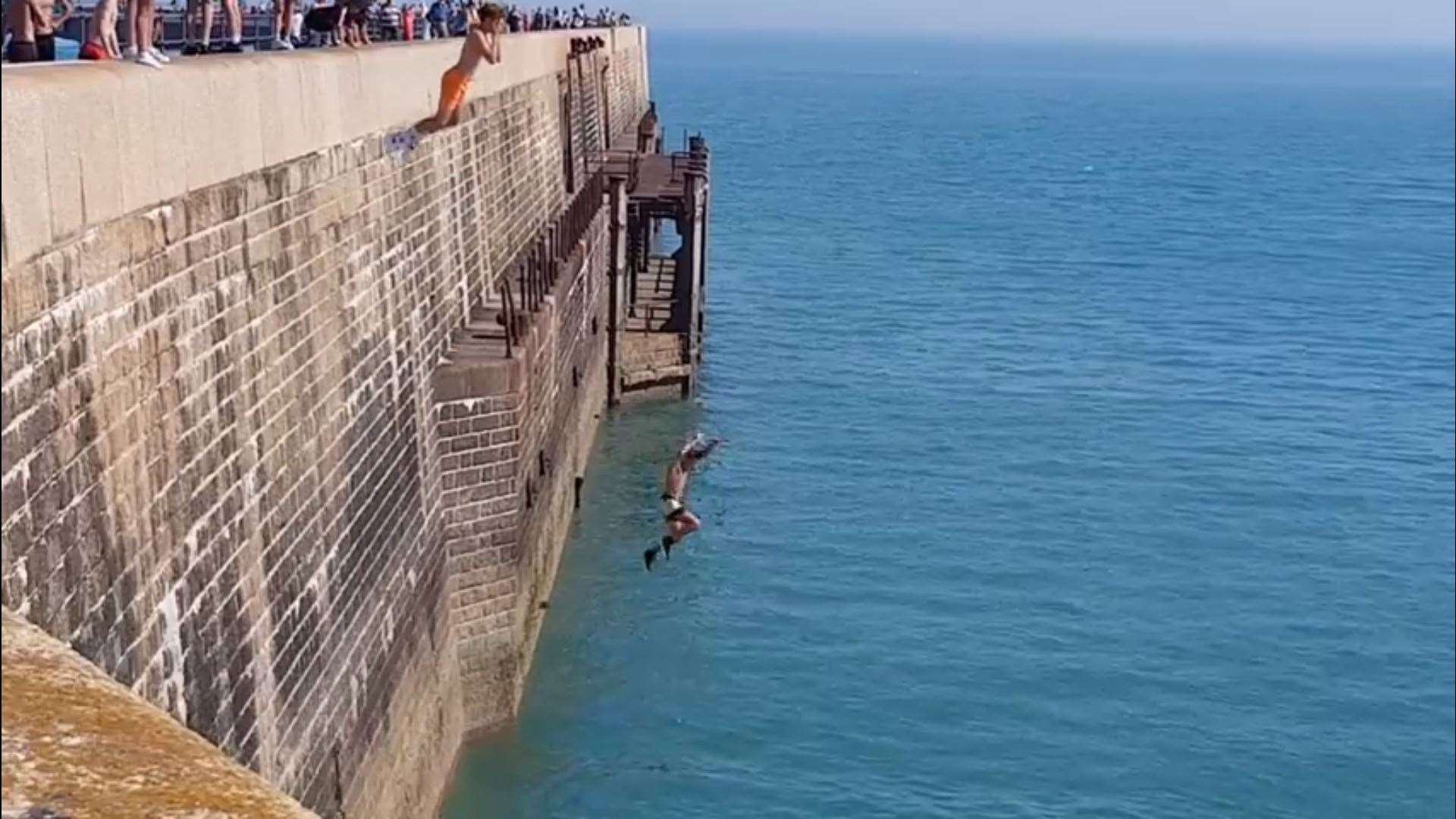 There have been 20 deaths from Tombstoning in recent years. Photo: Folkestone Rescue (15774780)