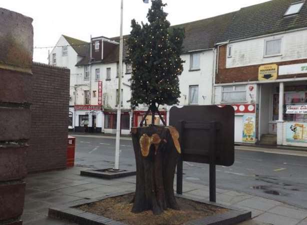 The Dymchurch tree came under fire in 2014
