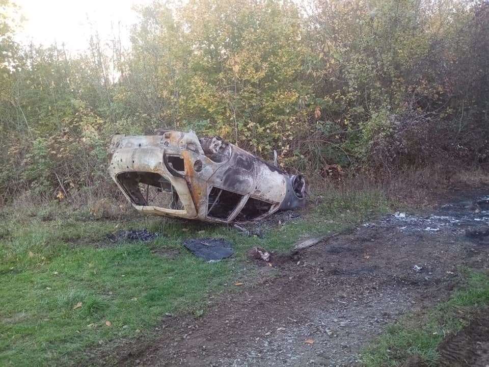 The car was found to have been flipped this morning