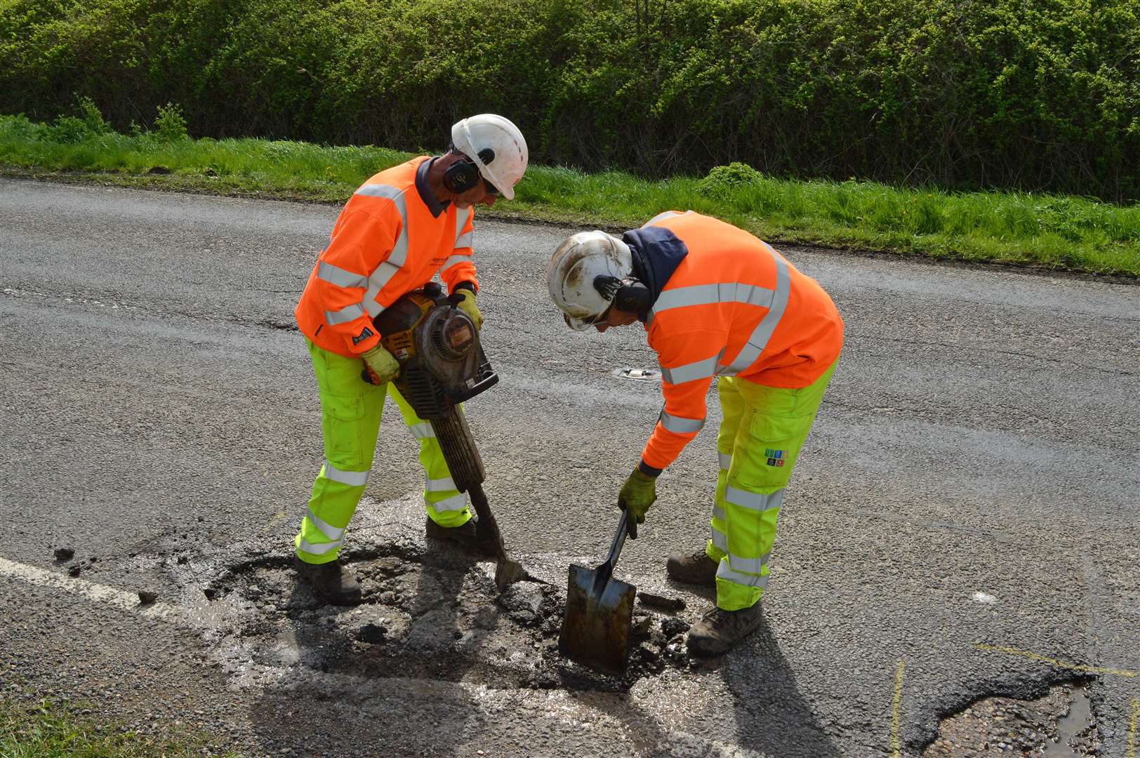 The survey included local services provided by KCC such as road repairs