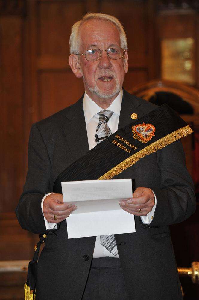Graham Tutthill is made an Honorary Freeman of Dover