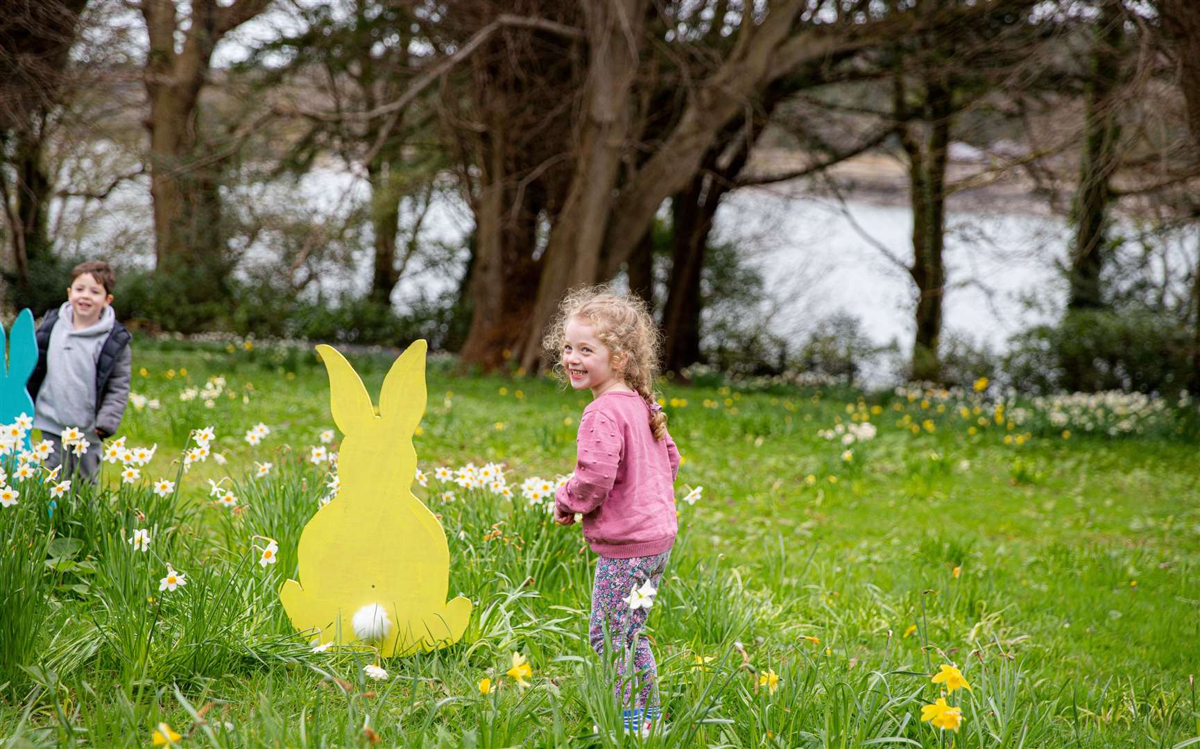 Follow the rabbits around the grounds of Ightham Mote to find the hidden egg. Picture: Megan Taylor