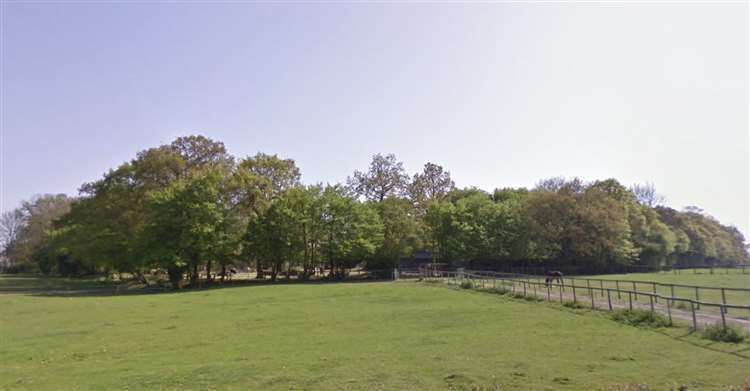 A body was found in Isaac Wood, near Kingsnorth, has been identified after more than a month. Picture: Google