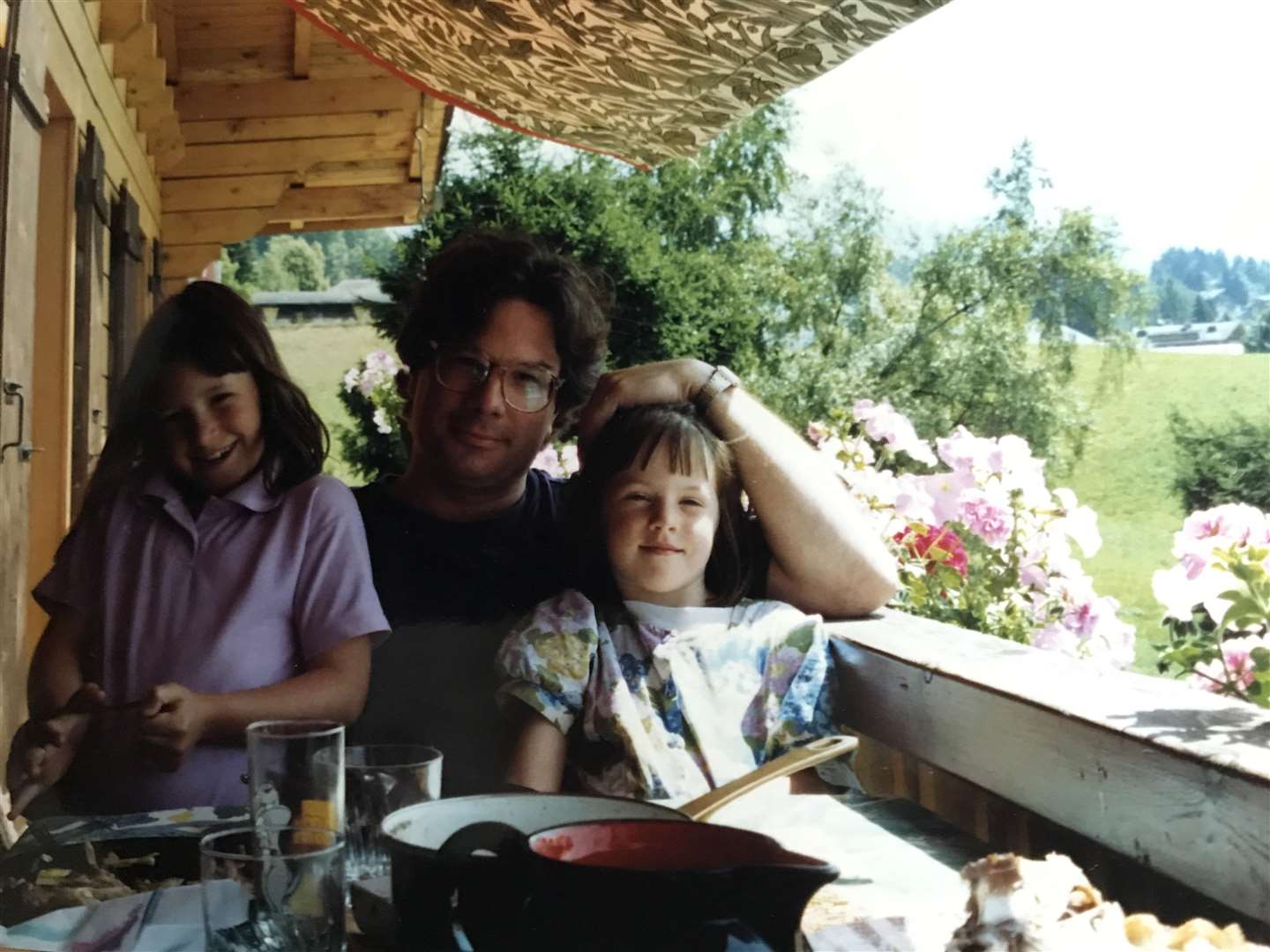 Jeremy Beale with his daughters Eleanor and Hannah