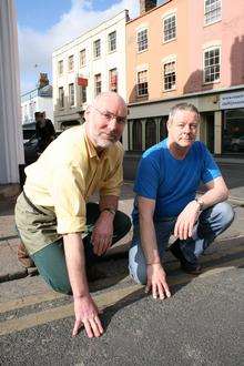 Peter Moorcraft and Harry Smith, owners of Cafe Maroc in Rochester High Street. Harry saved the life of a man in his 20s