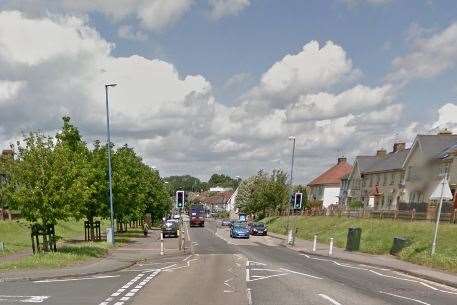 The incident happened in Rochester Road, Gravesend. Picture: Google Street View.
