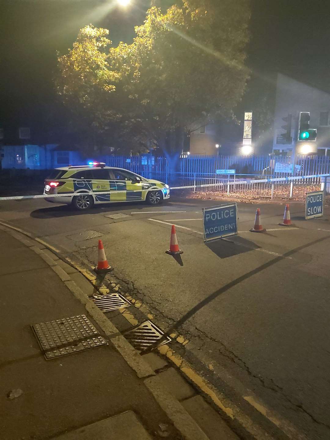 There were closures in Dartford in the early hours of this morning Picture: Kent Police