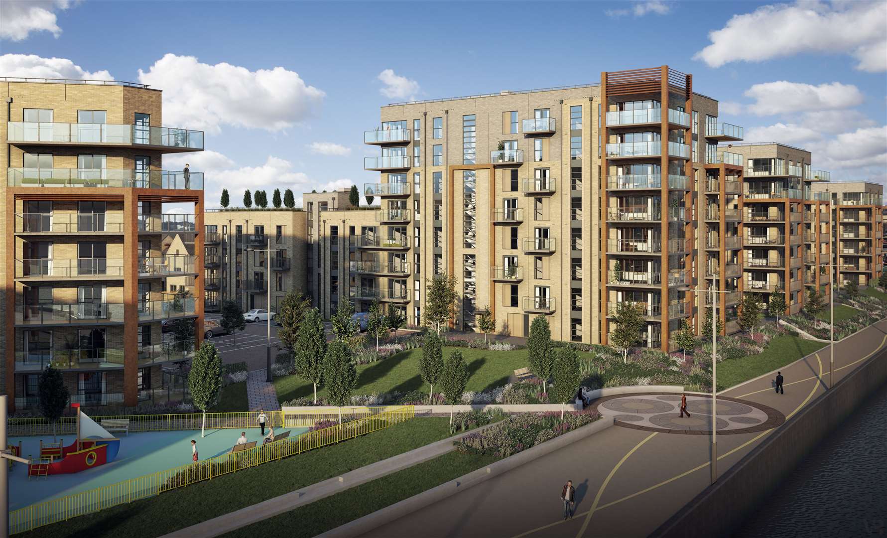 The 224 affordable homes will be part of the Ebbsfleet Garden City project. Picture: Keepmoat Homes