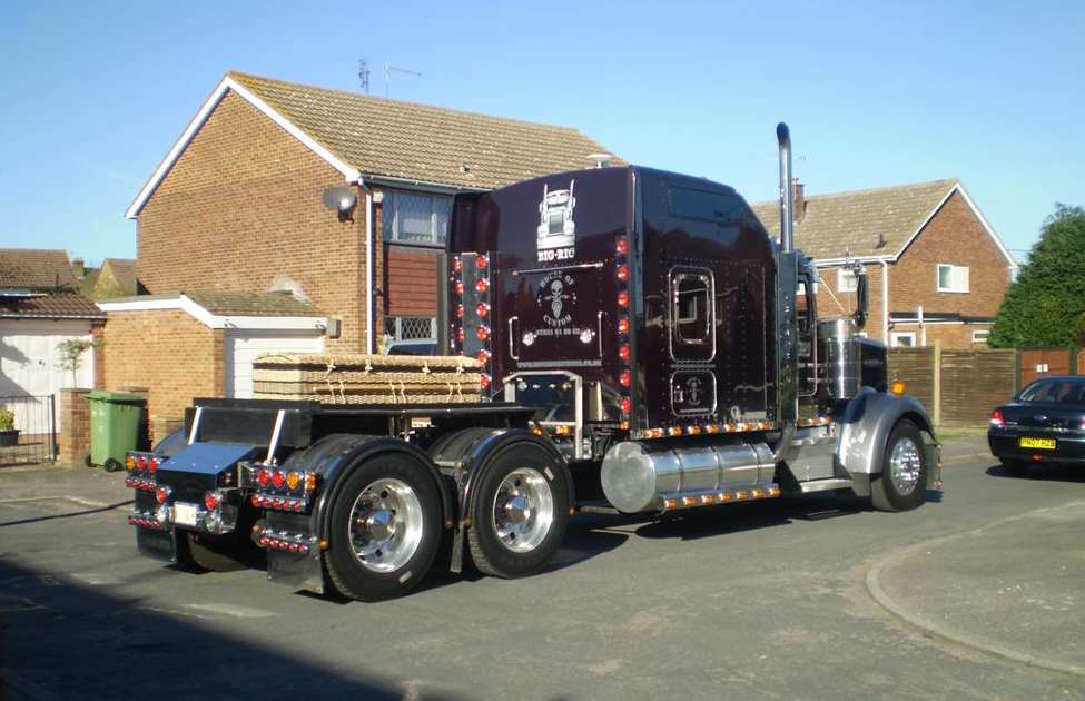 The Kenworth American Big Rig which carried the coffin of Chris Garland