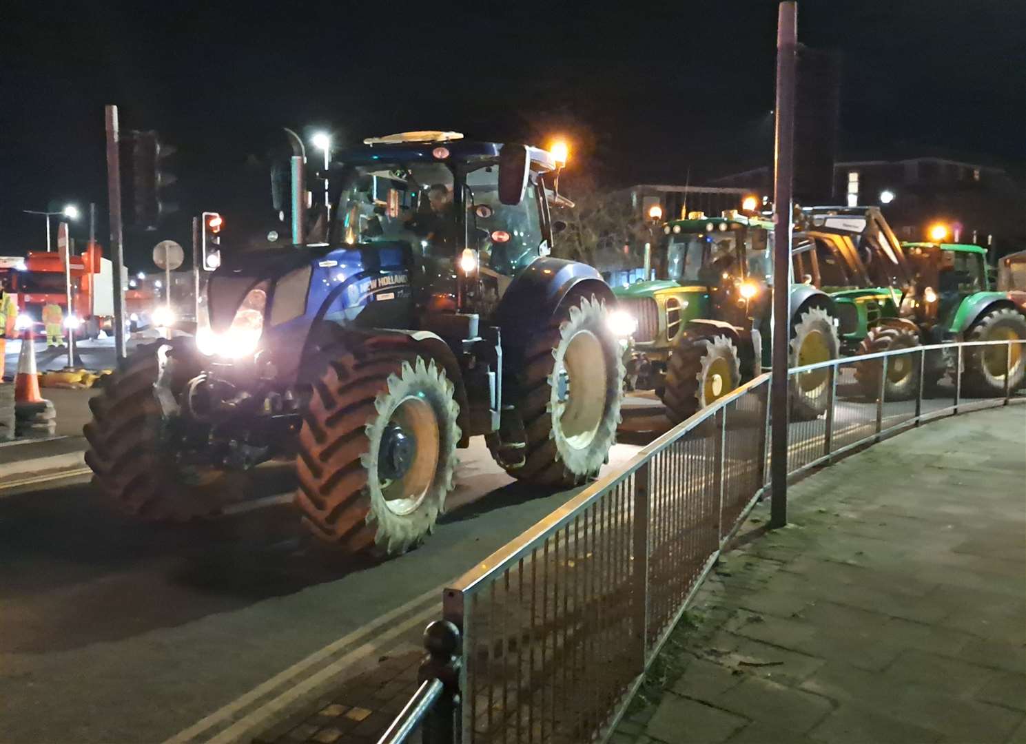Farmers demonstrating in Dover