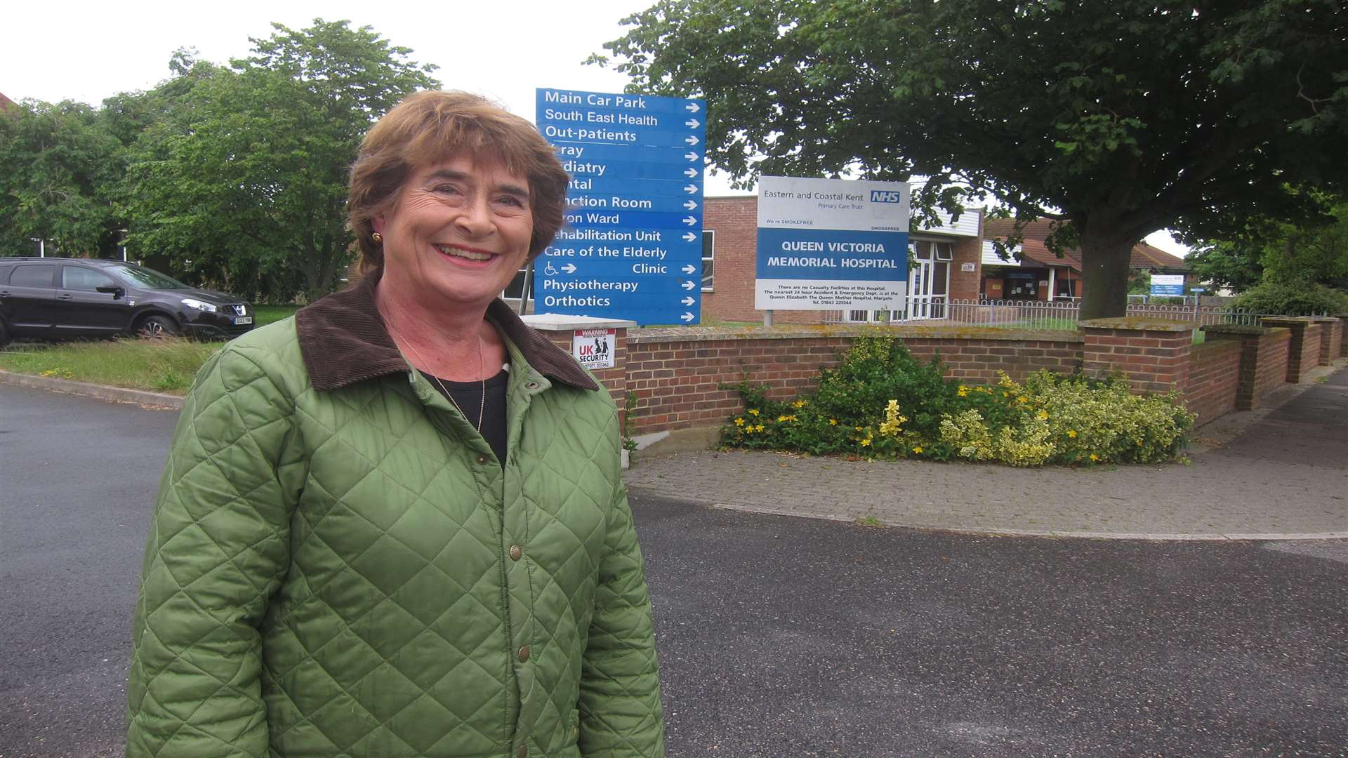 Chairman of the League of Friends to the Queen Victoria Hospital in Herne Bay, Gillian Fowler