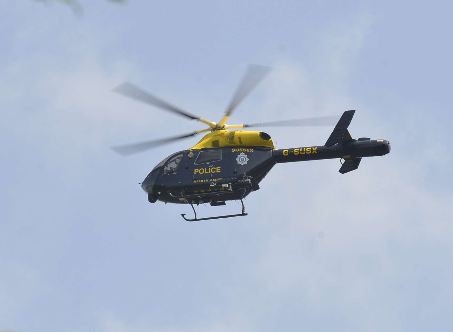 The police helicopter. Stock image