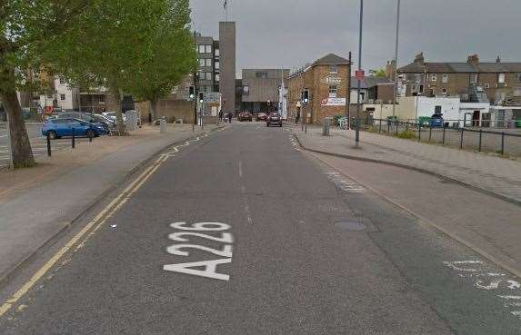 The incident happened in Lord Street, Gravesend. Picture: Google Maps (19901683)