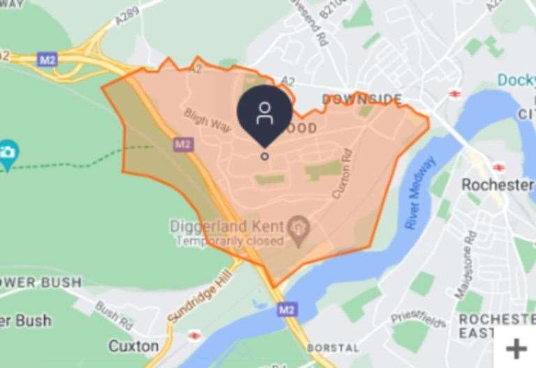 Properties in Strood have been without power for hours already. Picture: UK Power Networks
