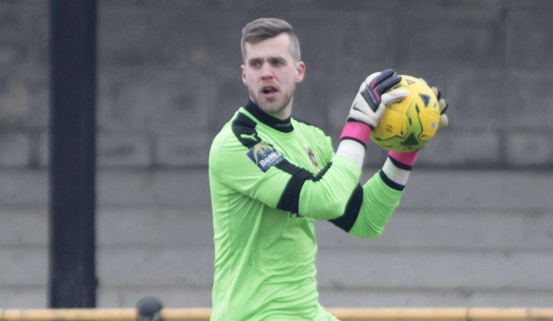 Folkestone keeper Tim Roberts. Picture: Andy Payton