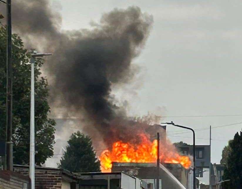 Firefighters were at the scene. Picture: Angela Louise Fox