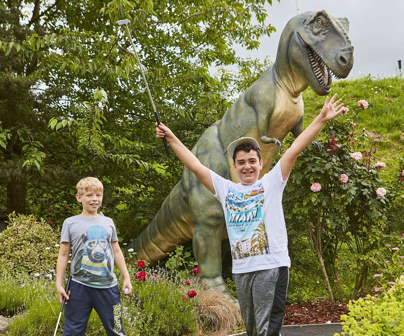 Play a round of dino golf in Tonbridge. Picture: Dave Phillips Photography