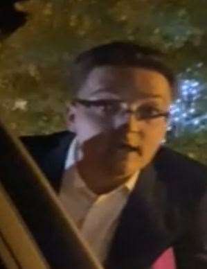 Kent Police want to speak to this man after a taxi driver was racially abused. Picture: Kent Police