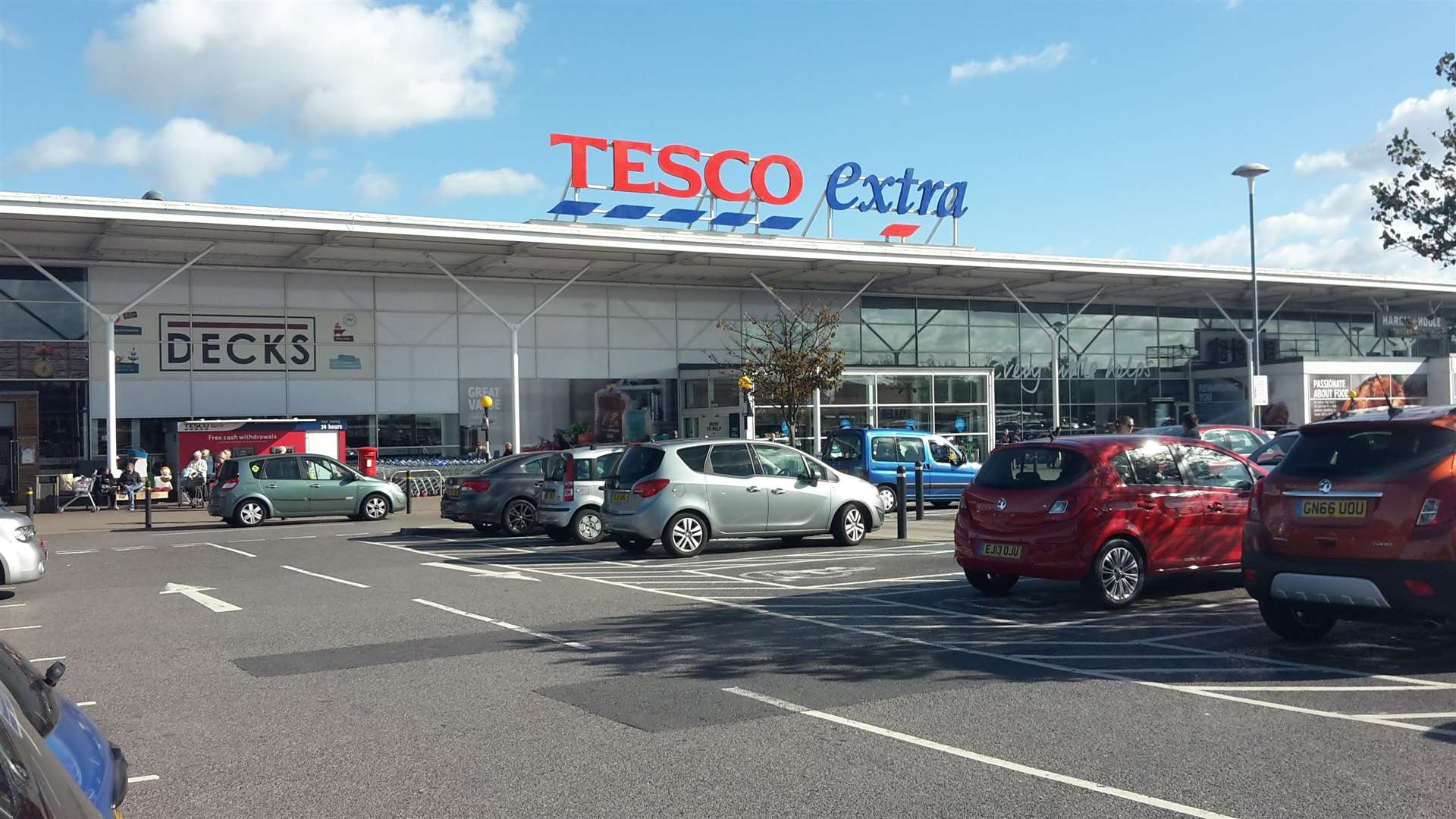 It happened at Tesco Extra in Broadstairs