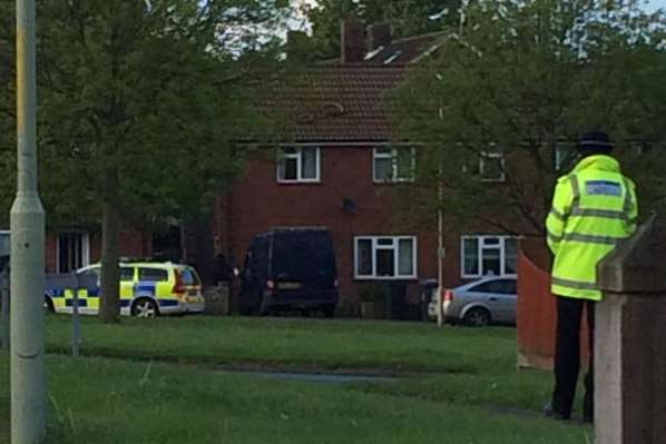 Officers descended on the London Road estate