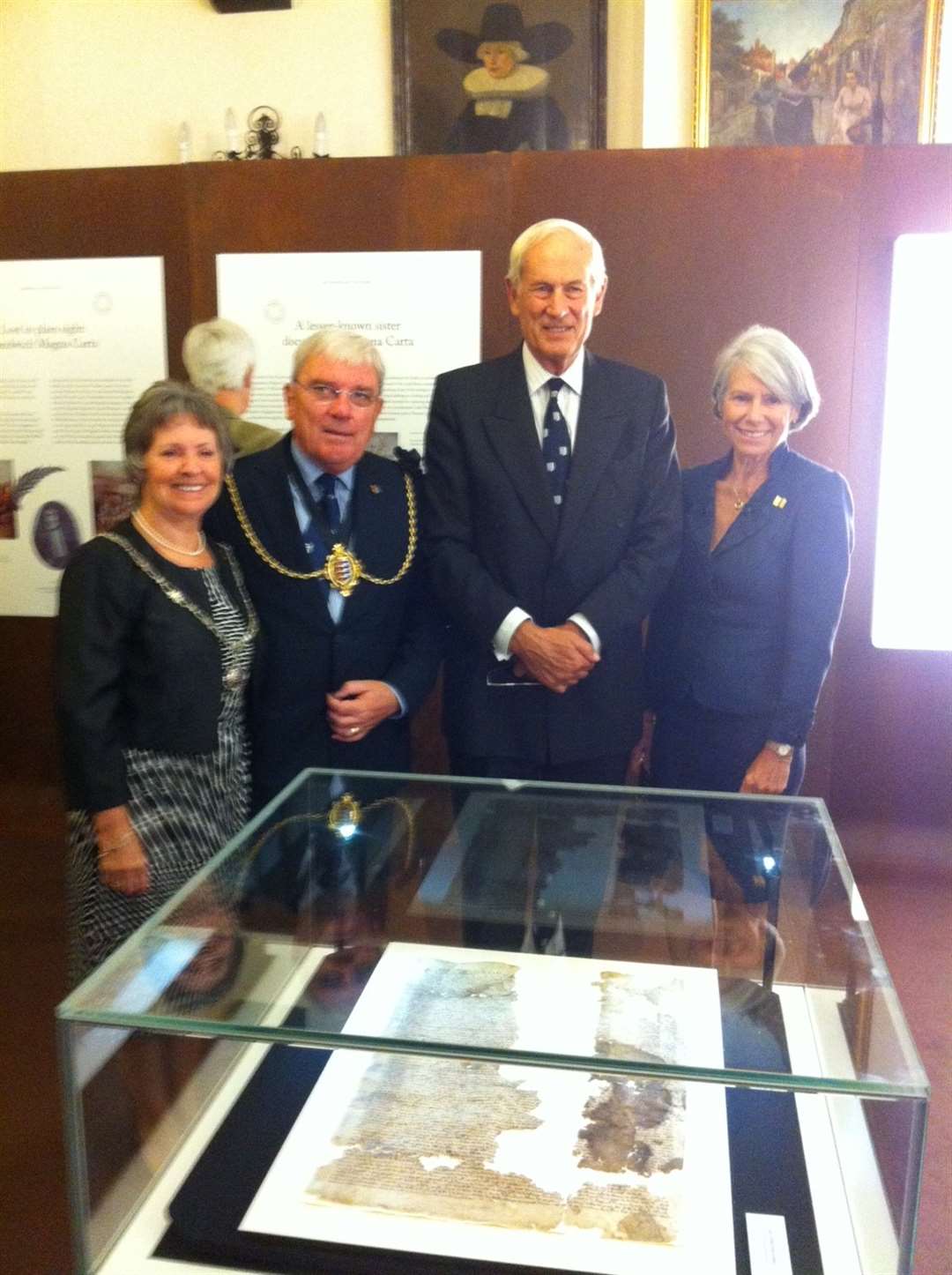 Mayoress of Sandwich, Mayor Paul Graeme, Admiral of the Fleet The Lord Boyce and wife Fleur