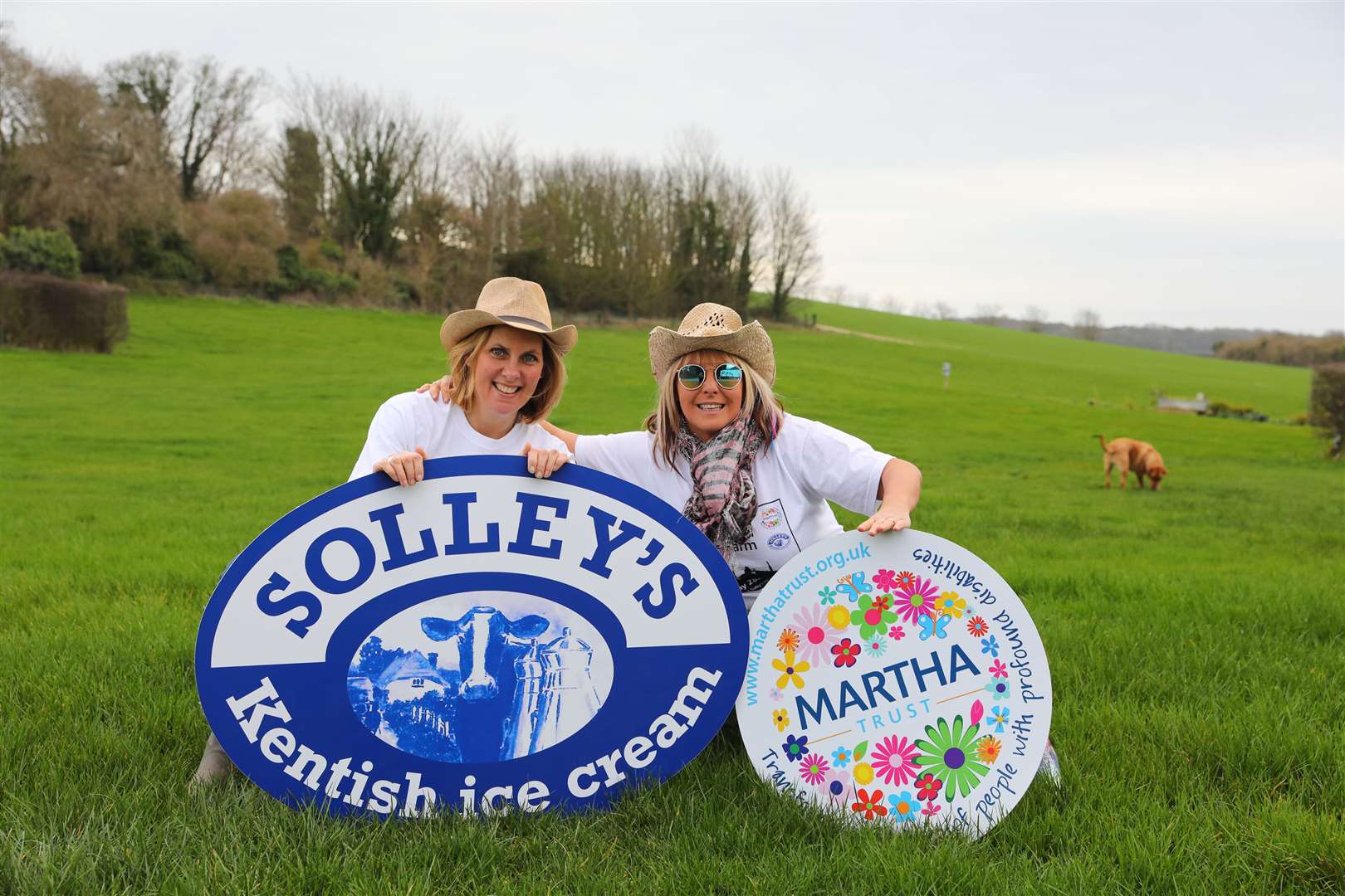 Katie Morrison and Kerry Banks have teamed up to hold the new family Christmas event in the fields of Solleys Ice Cream. Picture: Andy Jones