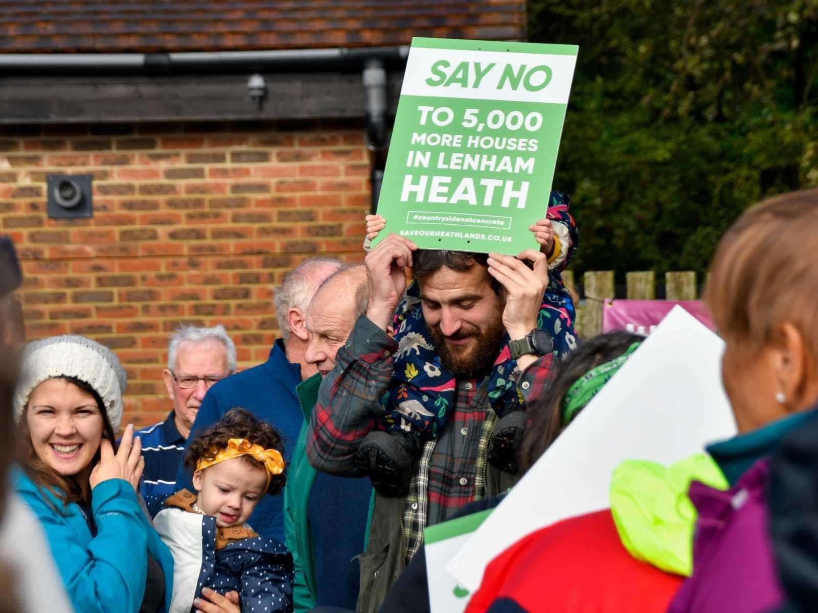 There was one clear message: Say No to homes on the heathland