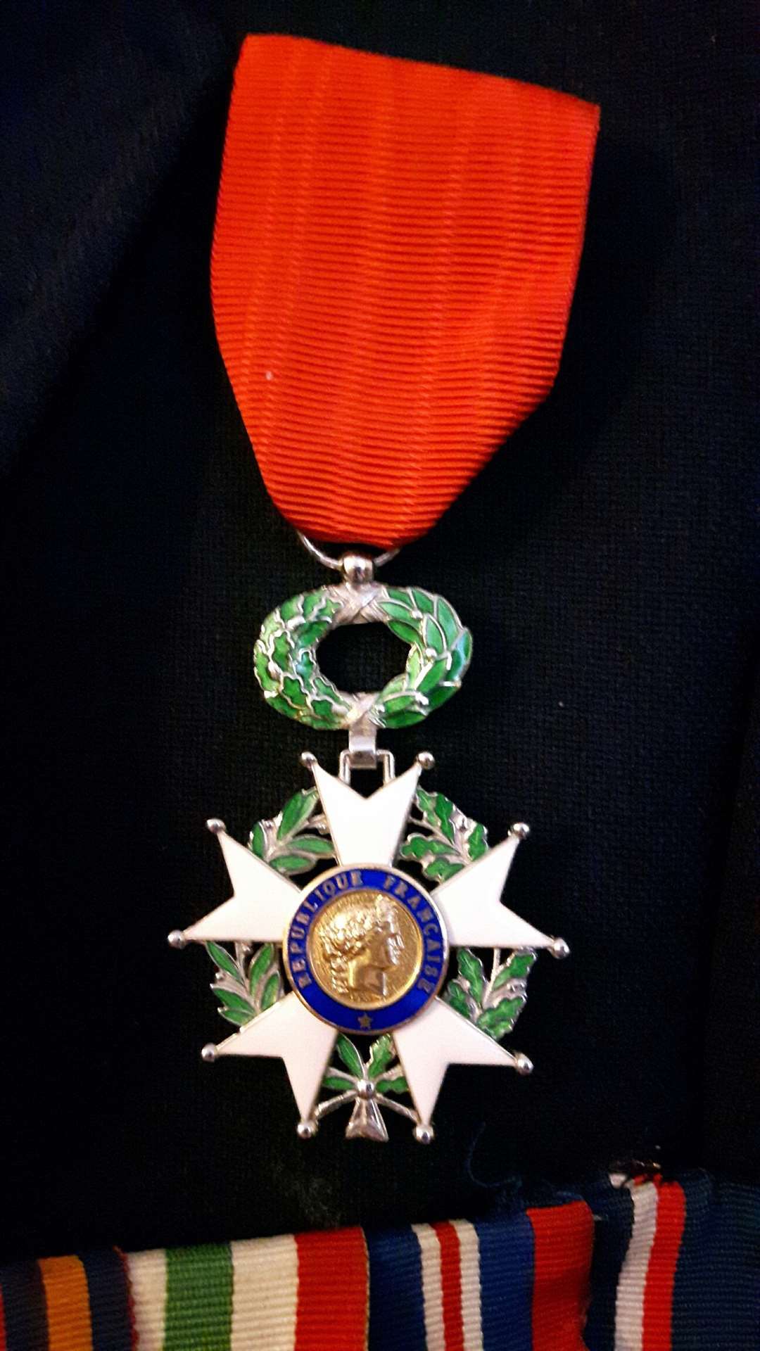 The Legion d'Honneur medal awarded to Cedric Hollands