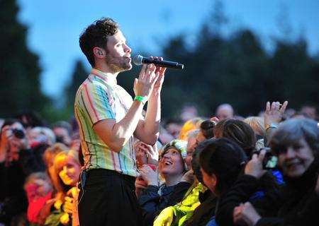 Will Young performing at Bedgebury Pinetum. Picture: Darryl Curcher
