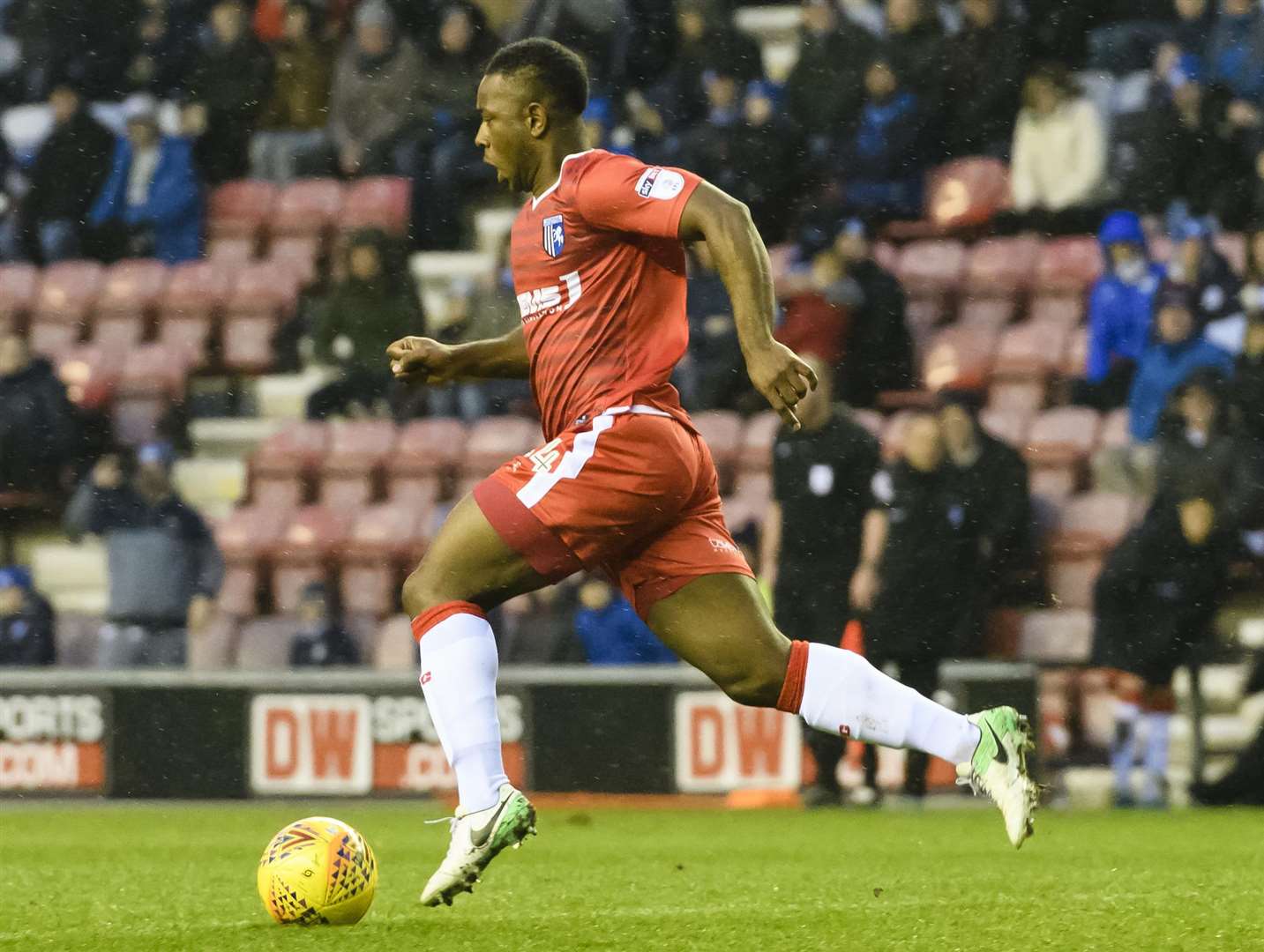 Franck Moussa is hoping to win a new deal from Gills boss Steve Lovell Picture: Andy Payton