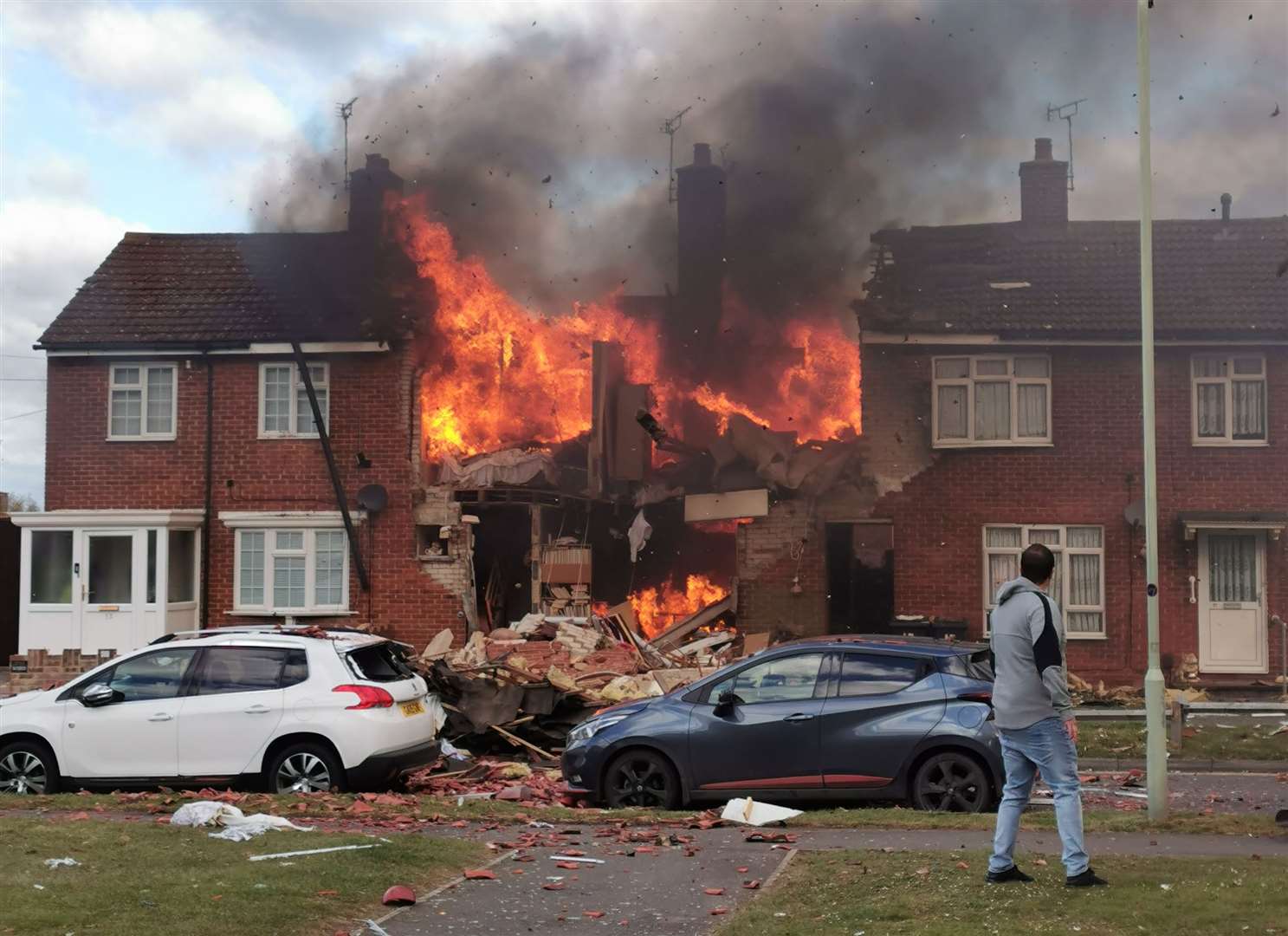 A leak from a portable heater sparked the explosion in May